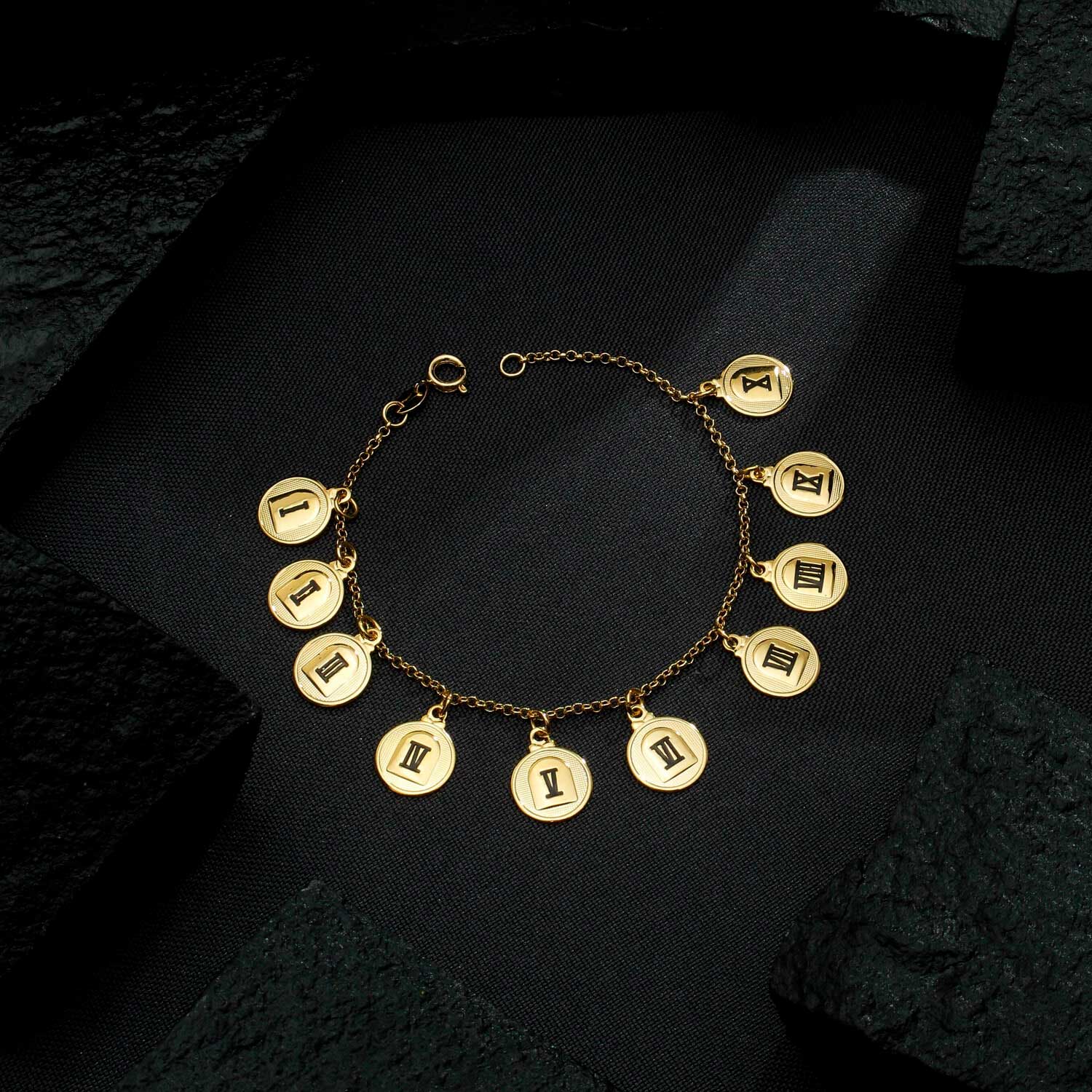 Pulseira Dourada 10 Dez Mandamentos - Galeria